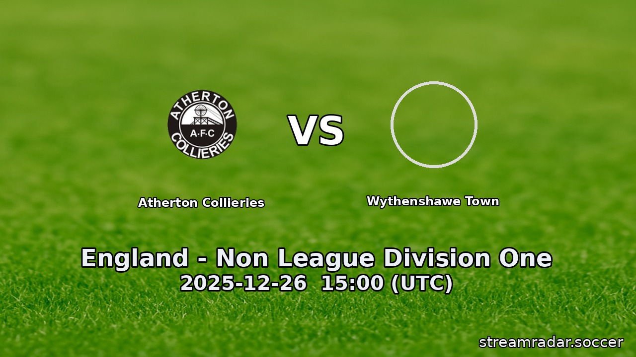 Atherton Collieries vs Wythenshawe Town