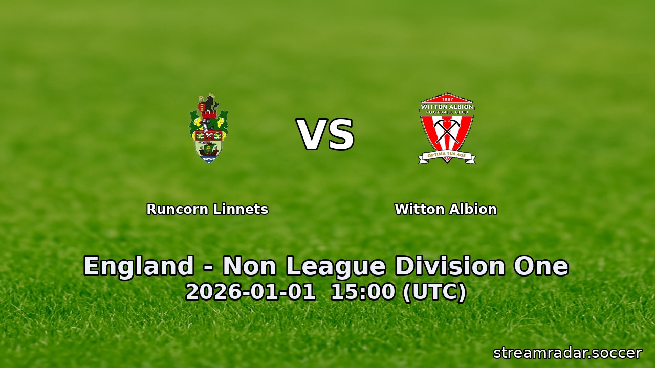 Runcorn Linnets vs Witton Albion