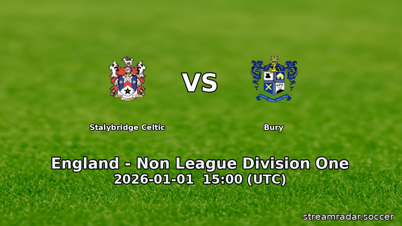 Stalybridge Celtic vs Bury