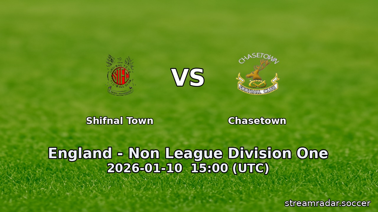 Shifnal Town vs Chasetown