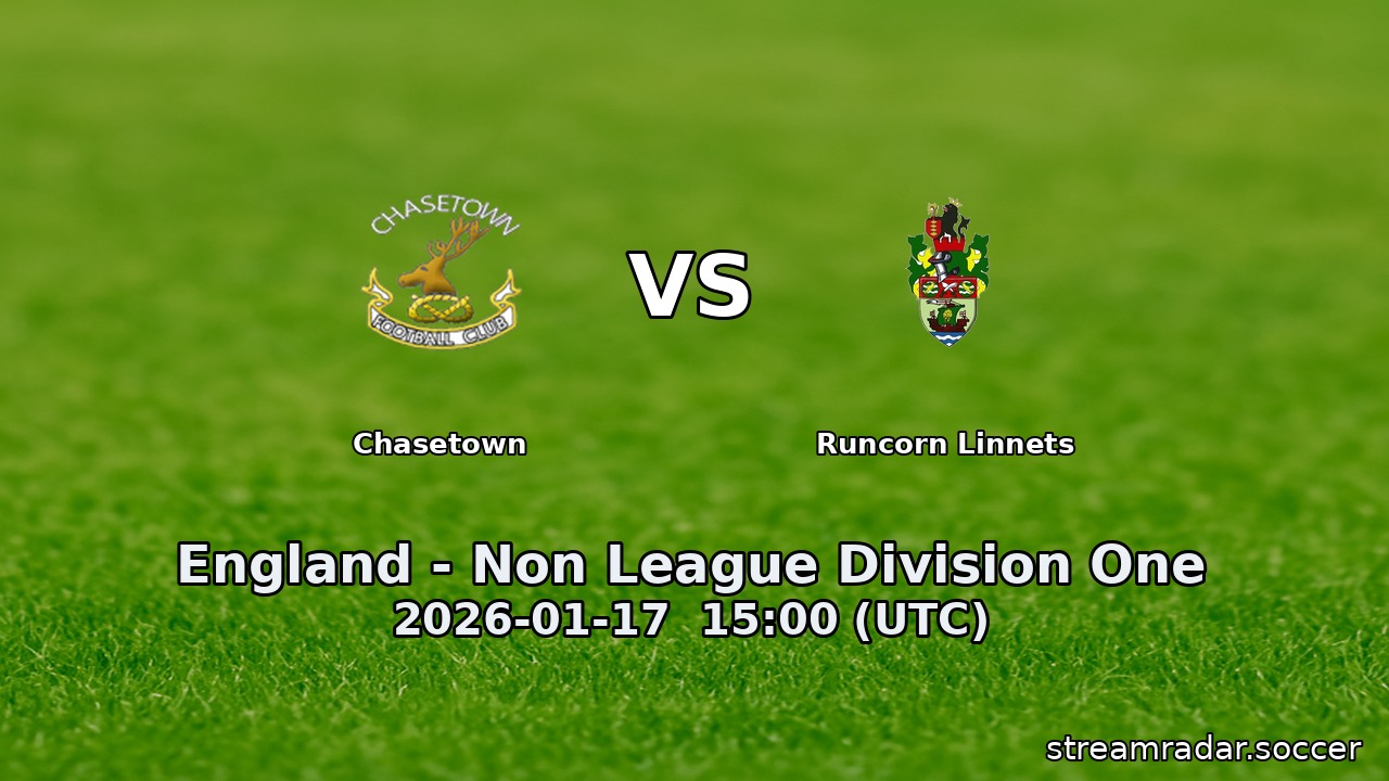 Chasetown vs Runcorn Linnets