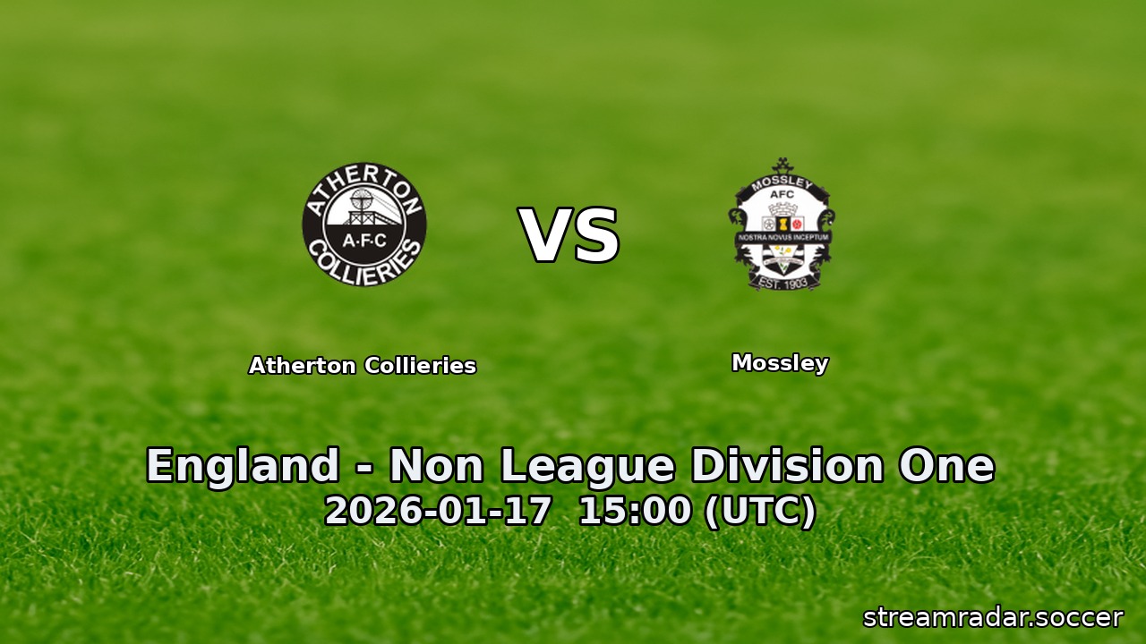 Atherton Collieries vs Mossley