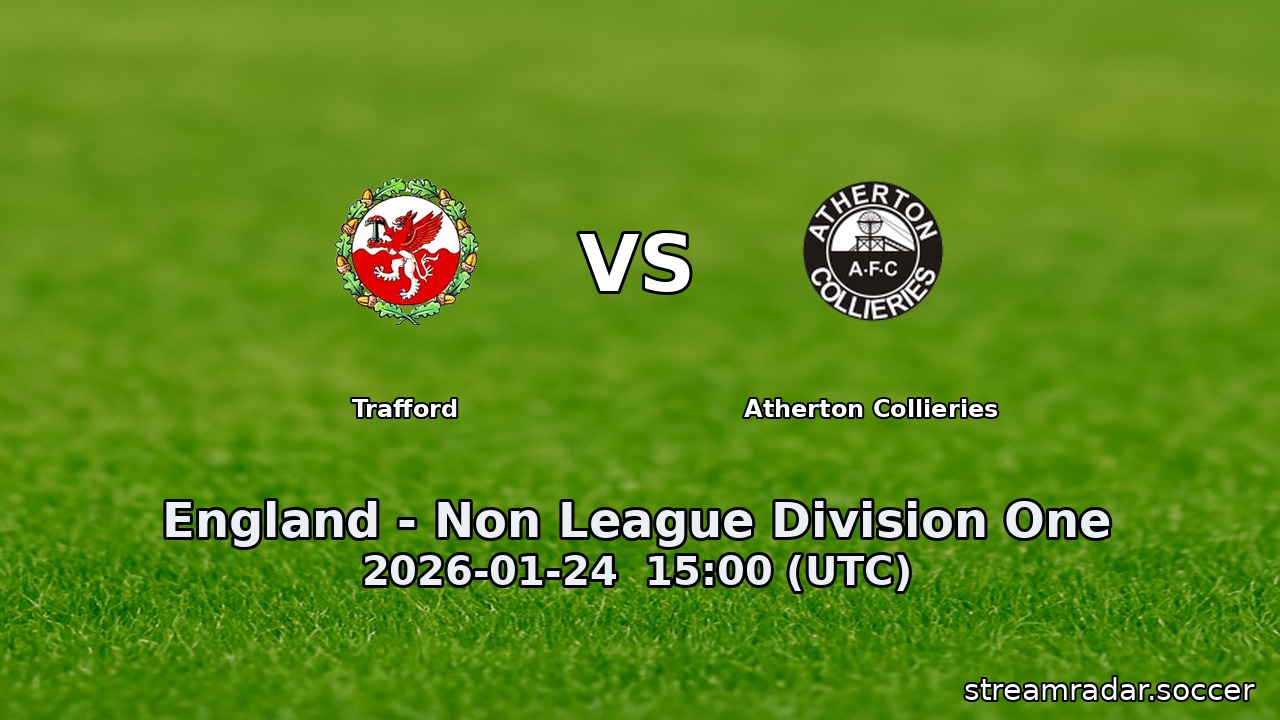 Trafford vs Atherton Collieries