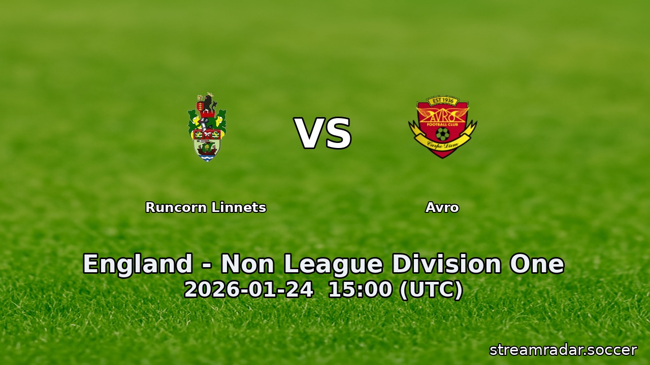 Runcorn Linnets vs Avro