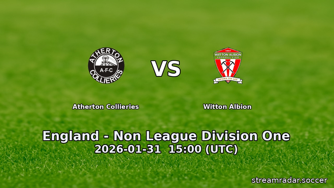 Atherton Collieries vs Witton Albion
