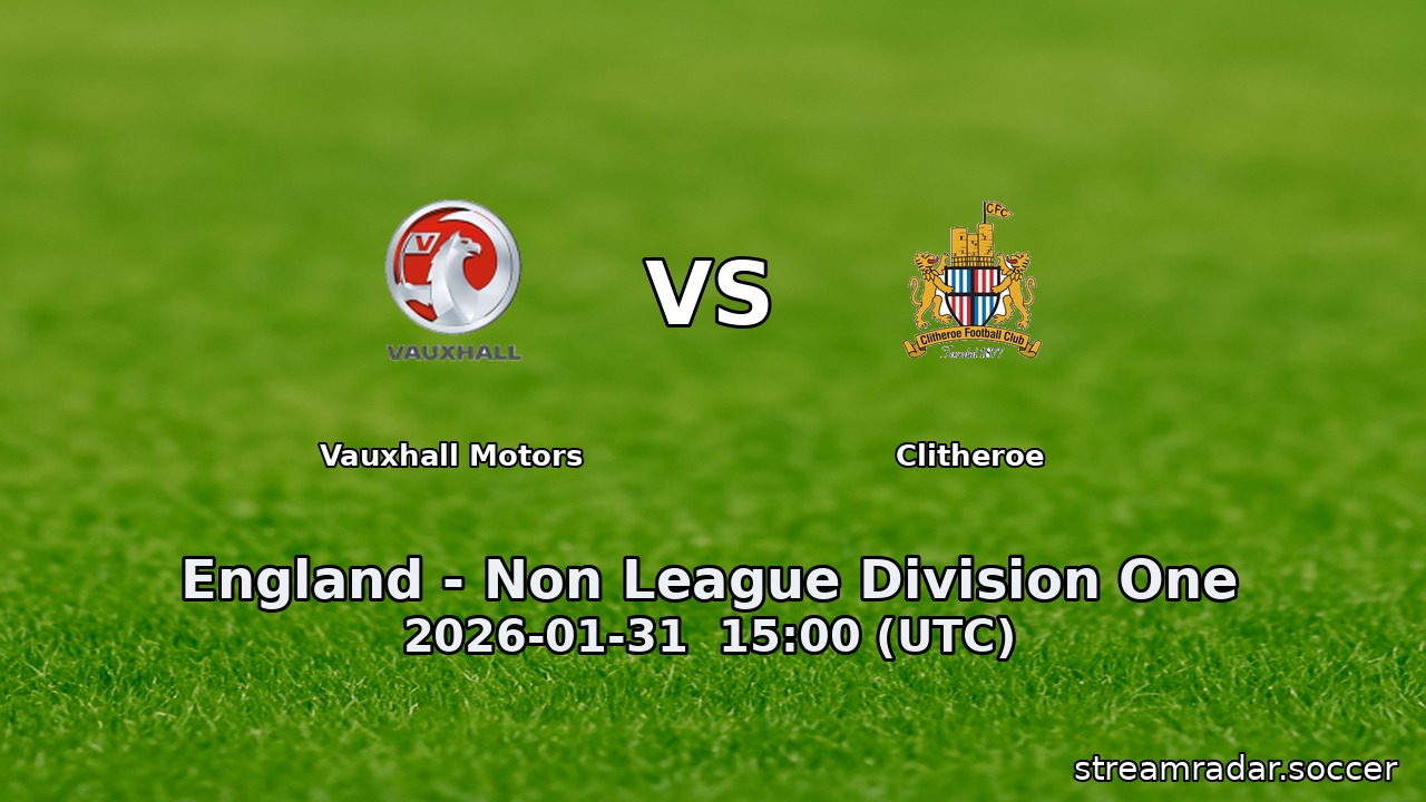 Vauxhall Motors vs Clitheroe