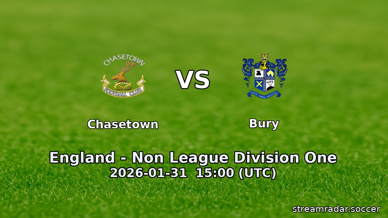 Chasetown vs Bury