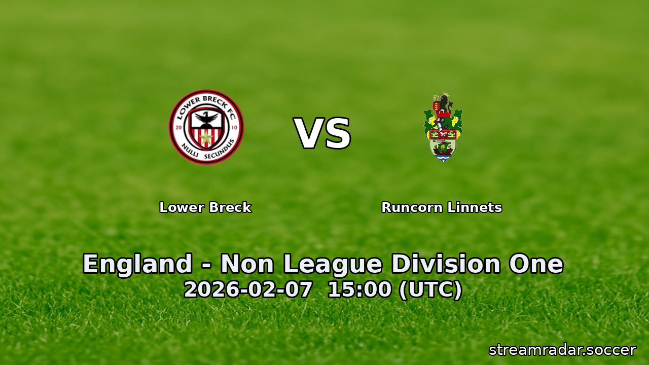 Lower Breck vs Runcorn Linnets