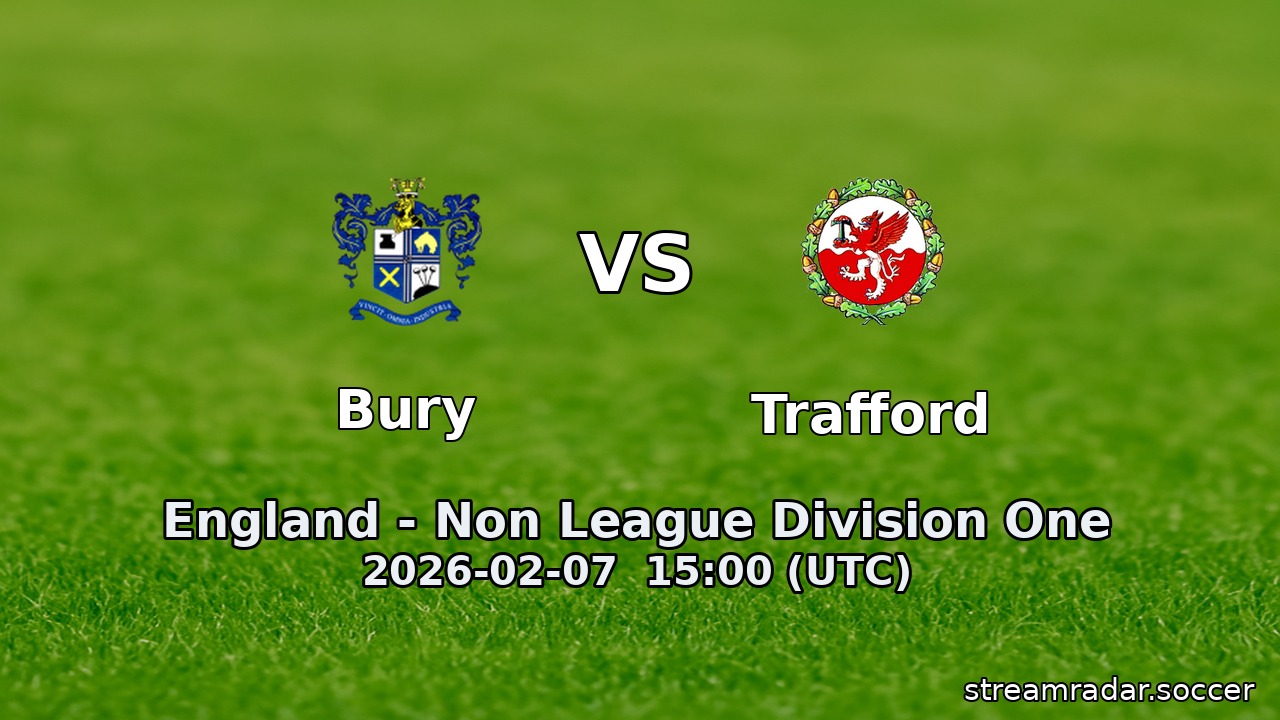 Bury vs Trafford