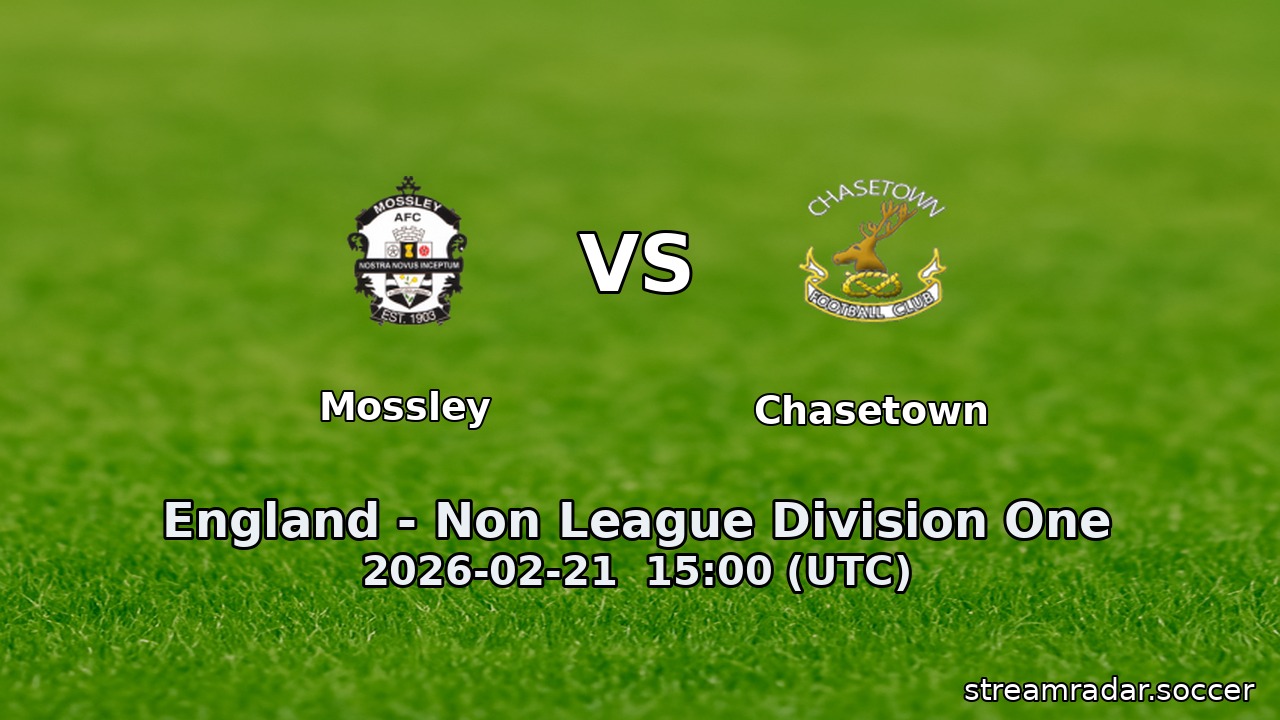 Mossley vs Chasetown