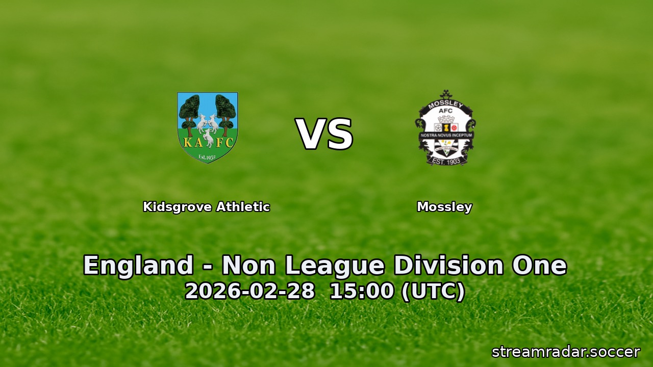 Kidsgrove Athletic vs Mossley