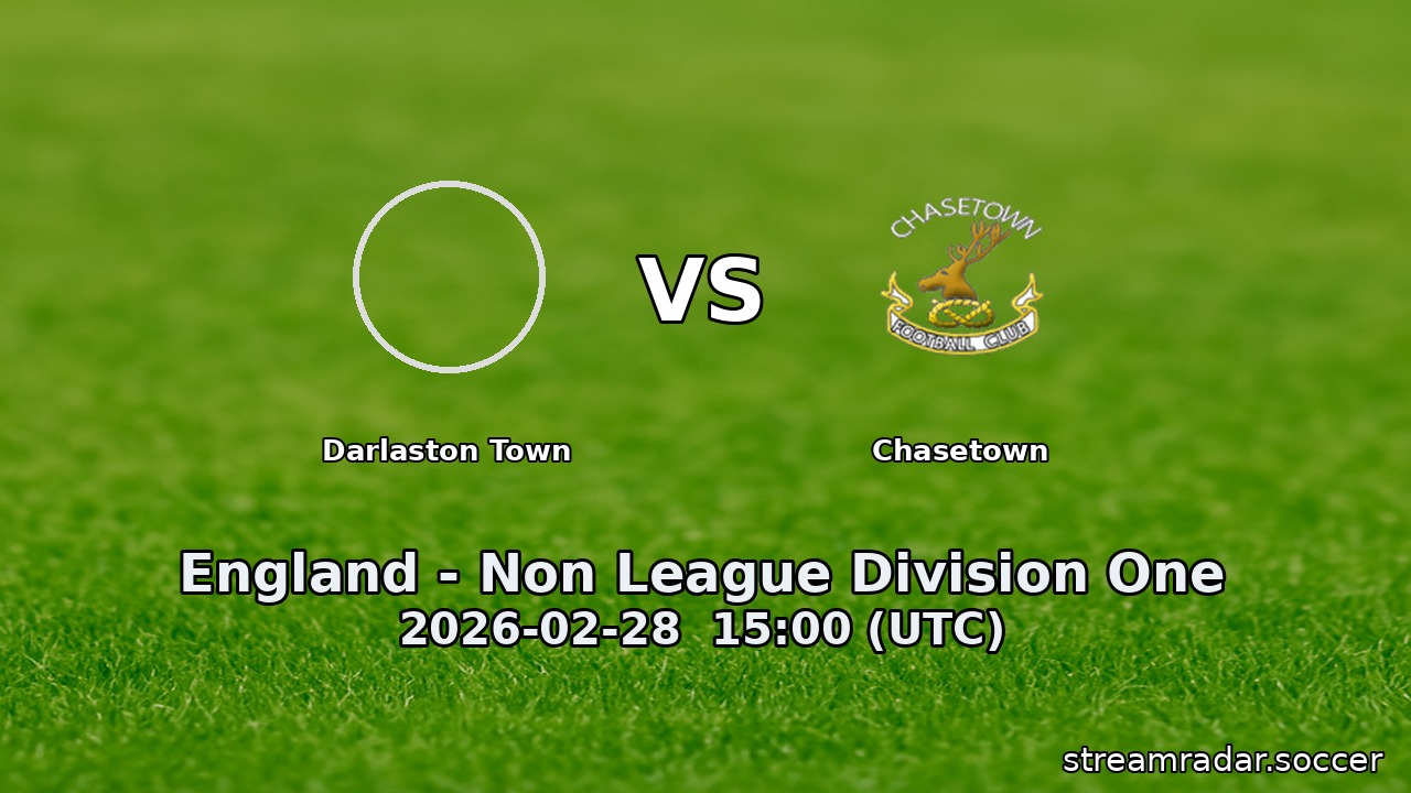 Darlaston Town vs Chasetown