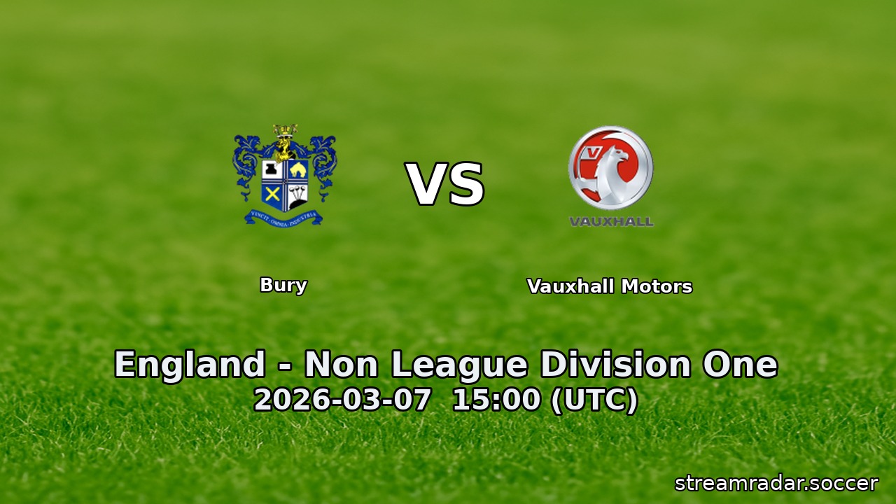 Bury vs Vauxhall Motors