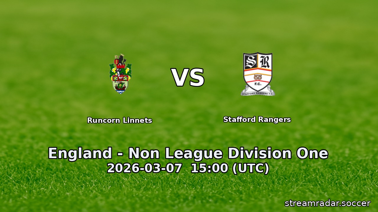 Runcorn Linnets vs Stafford Rangers
