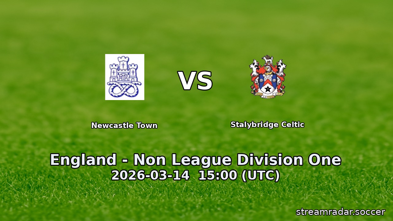 Newcastle Town vs Stalybridge Celtic
