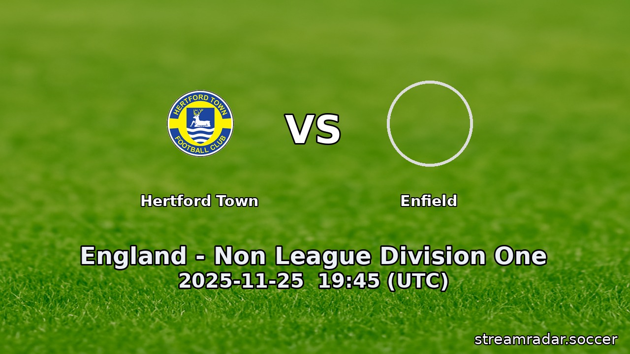 Hertford Town vs Enfield