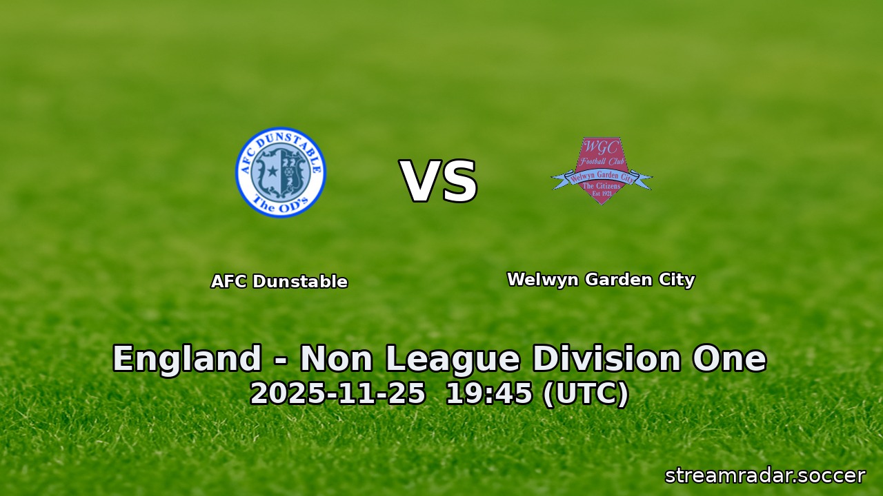 AFC Dunstable vs Welwyn Garden City