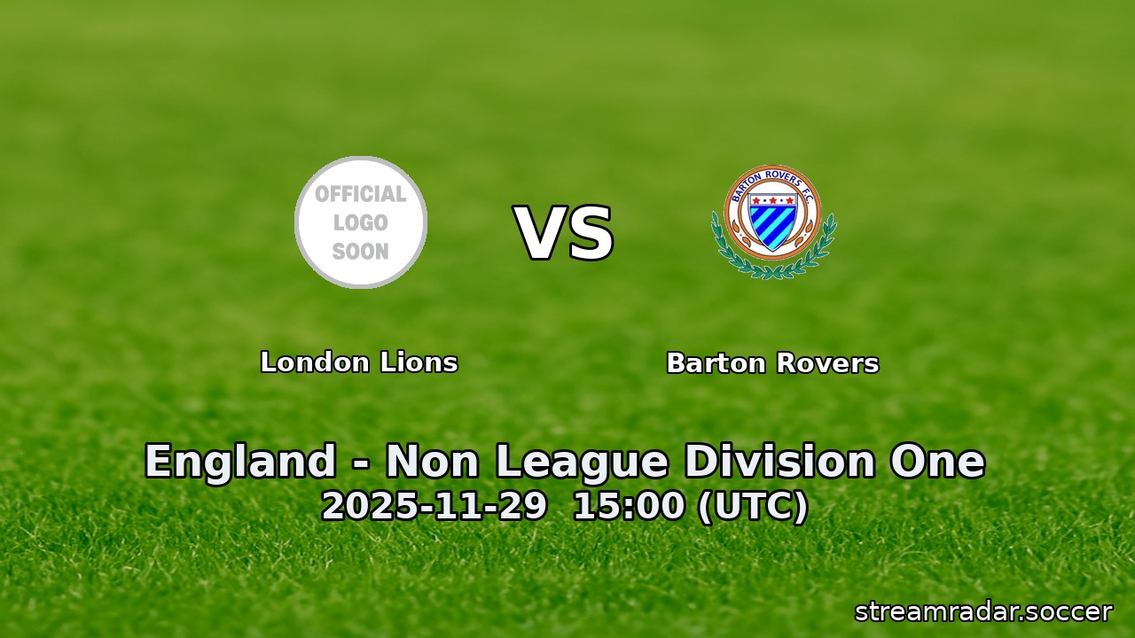 London Lions vs Barton Rovers