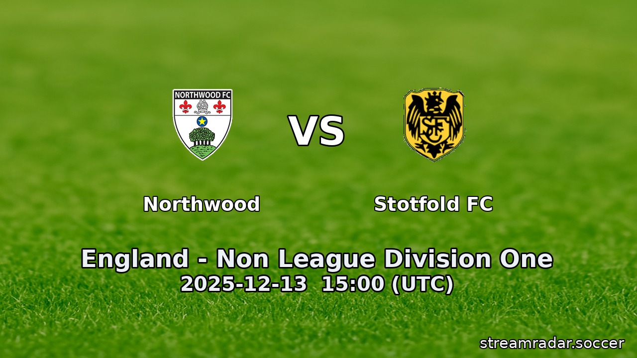 Northwood vs Stotfold FC