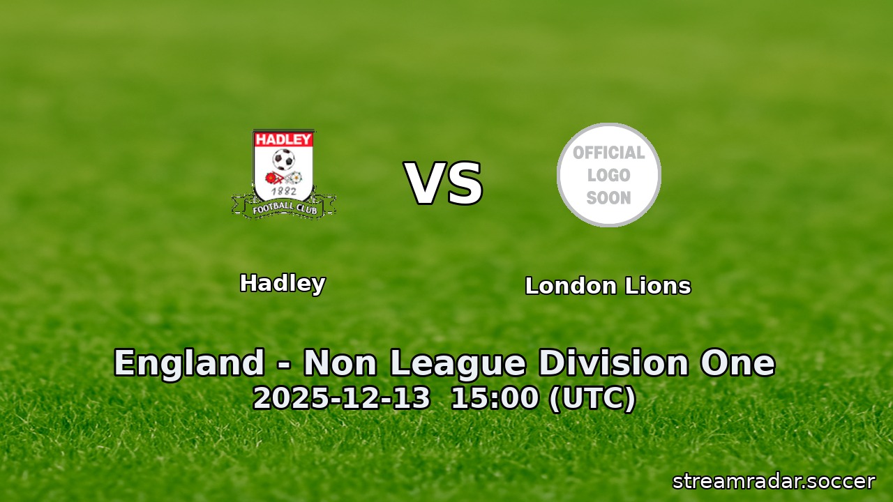 Hadley vs London Lions