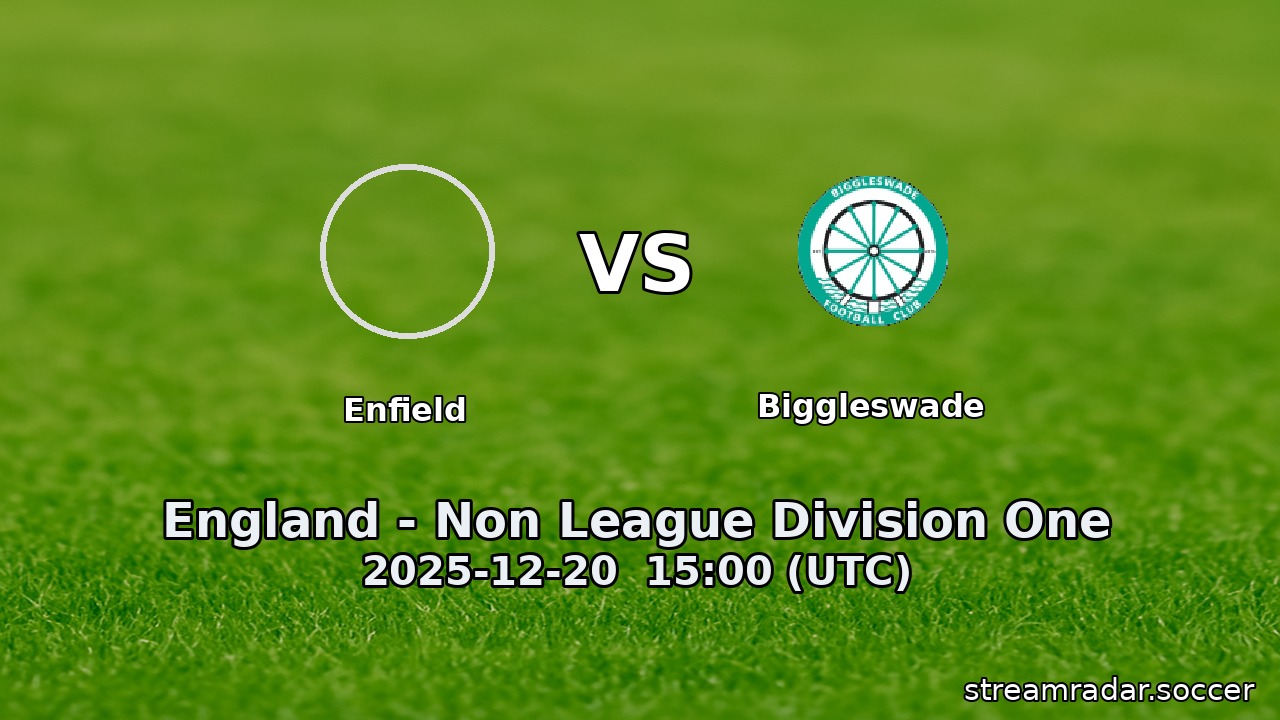 Enfield vs Biggleswade