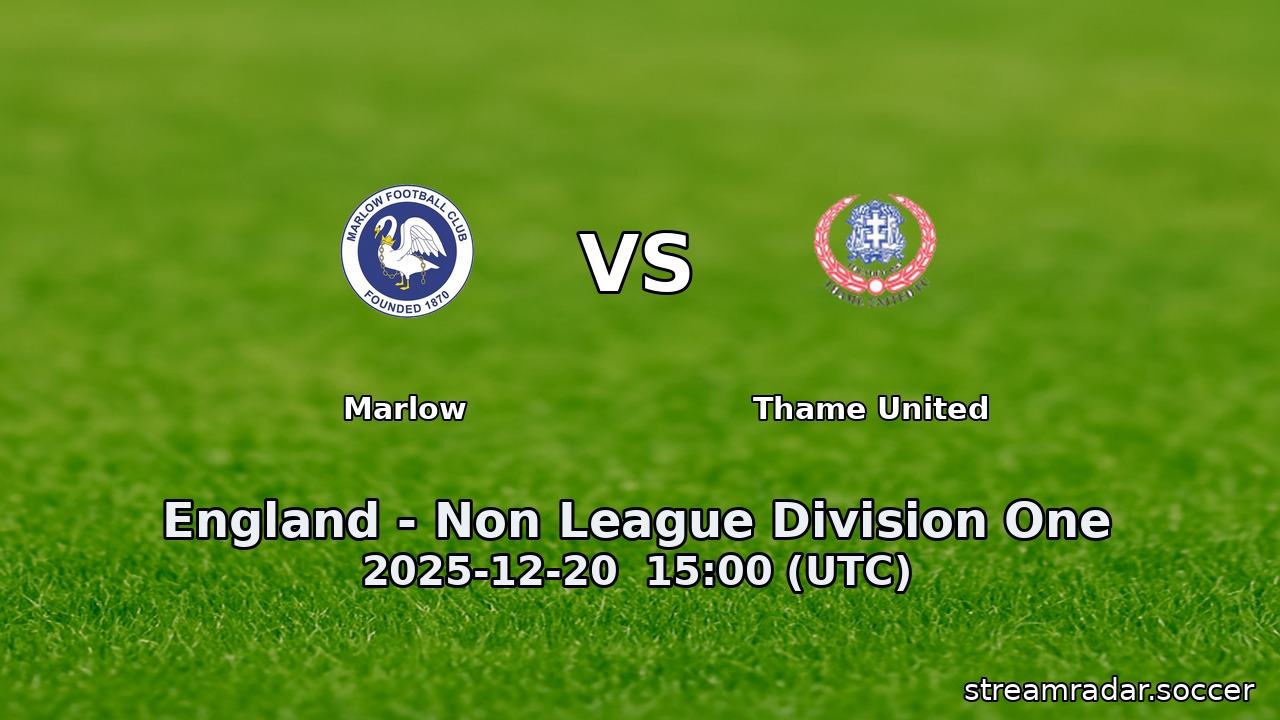 Marlow vs Thame United