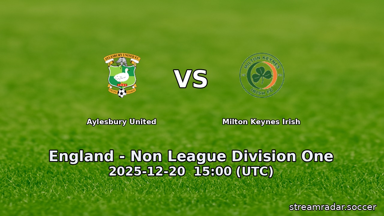 Aylesbury United vs Milton Keynes Irish
