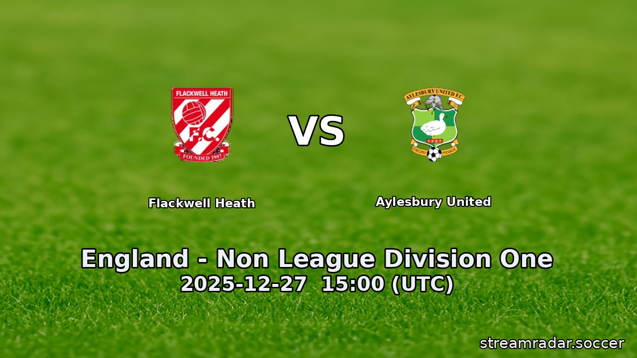 Flackwell Heath vs Aylesbury United