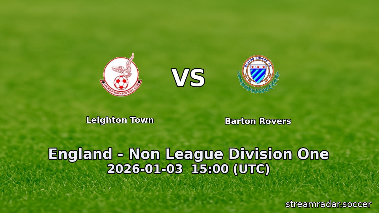 Leighton Town vs Barton Rovers