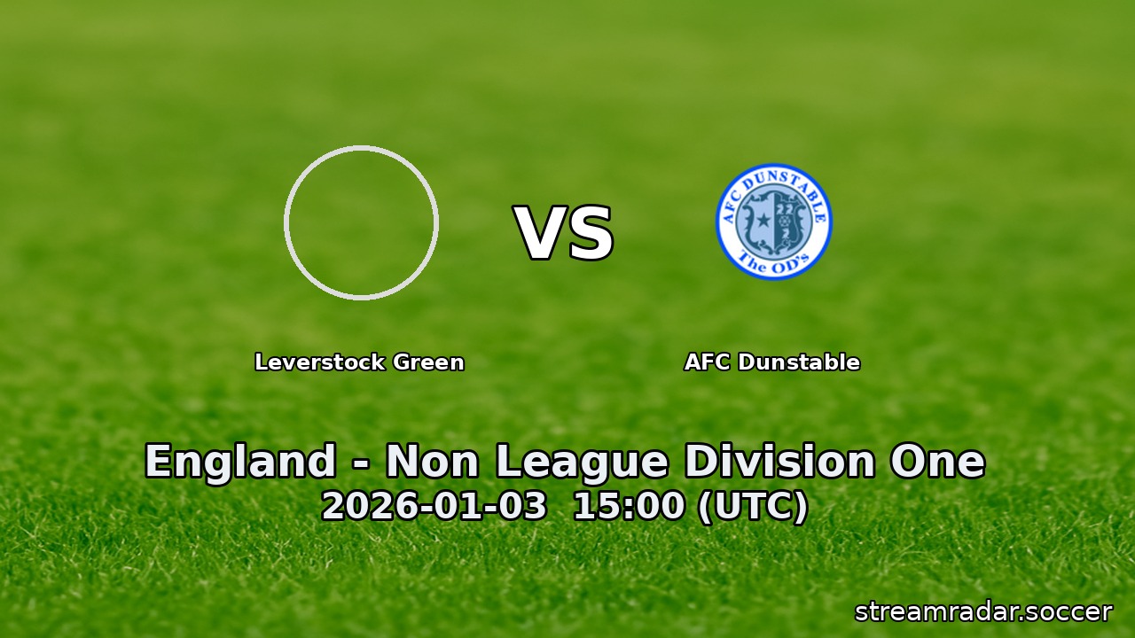 Leverstock Green vs AFC Dunstable