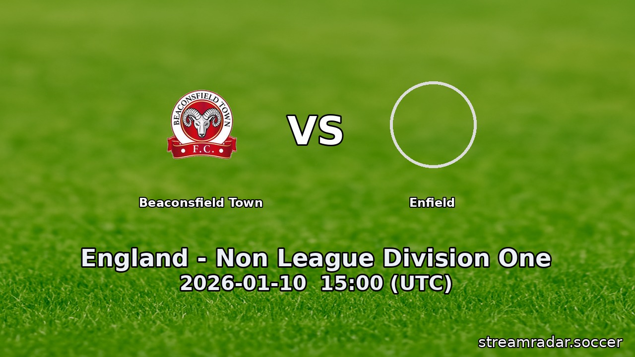 Beaconsfield Town vs Enfield