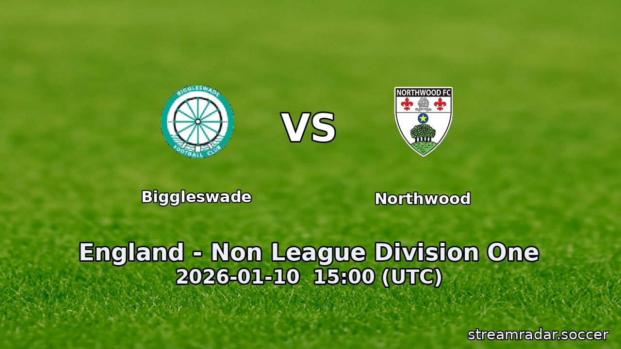 Biggleswade vs Northwood
