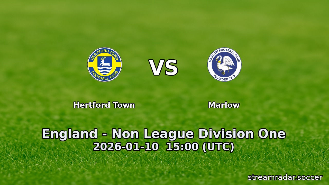 Hertford Town vs Marlow