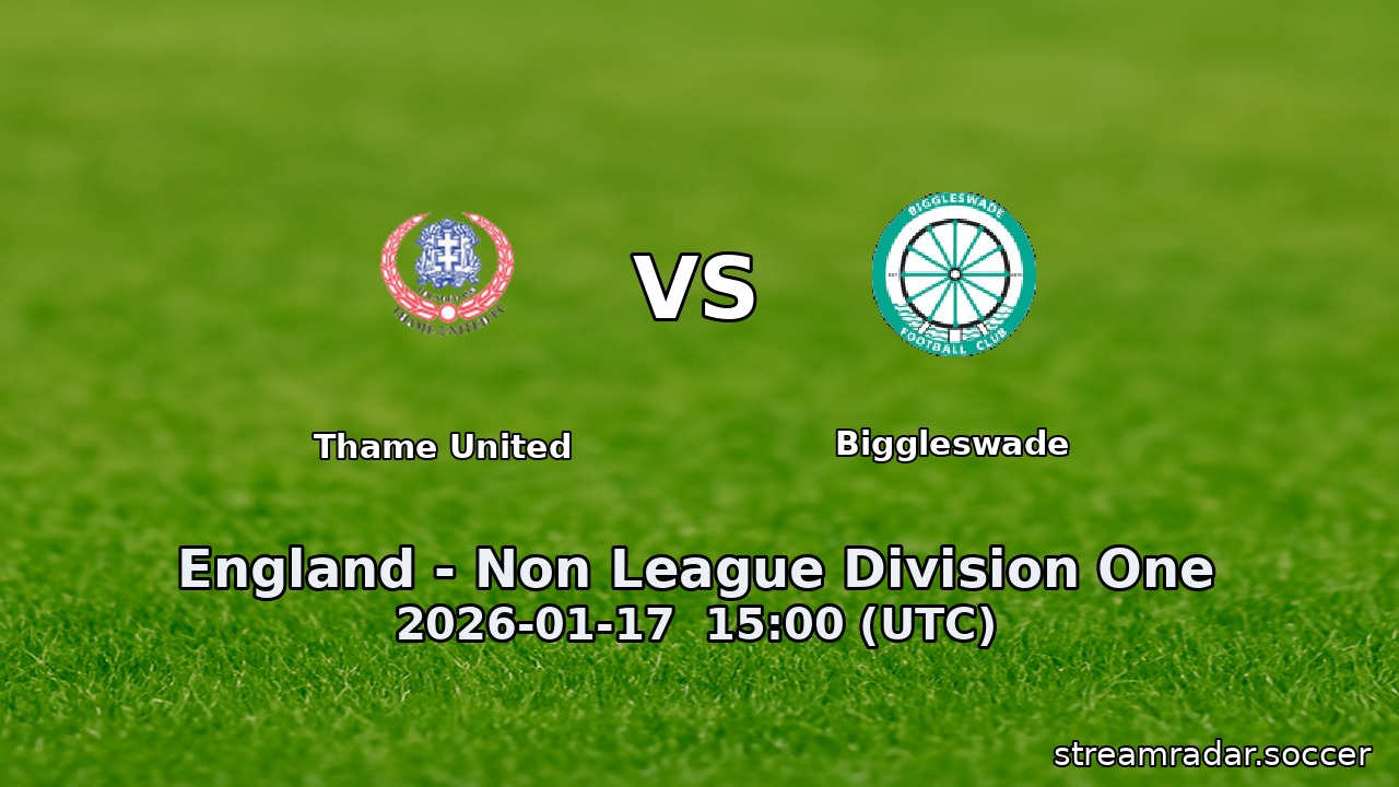Thame United vs Biggleswade