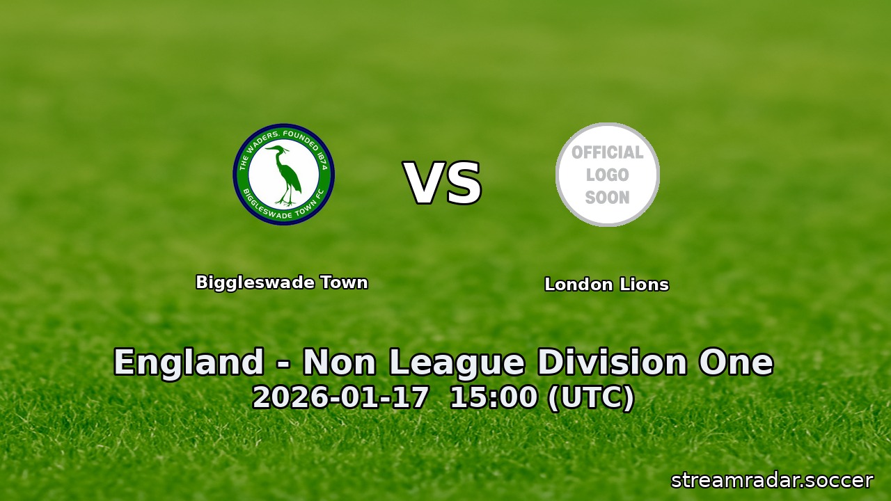 Biggleswade Town vs London Lions
