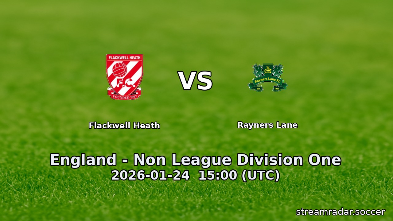 Flackwell Heath vs Rayners Lane