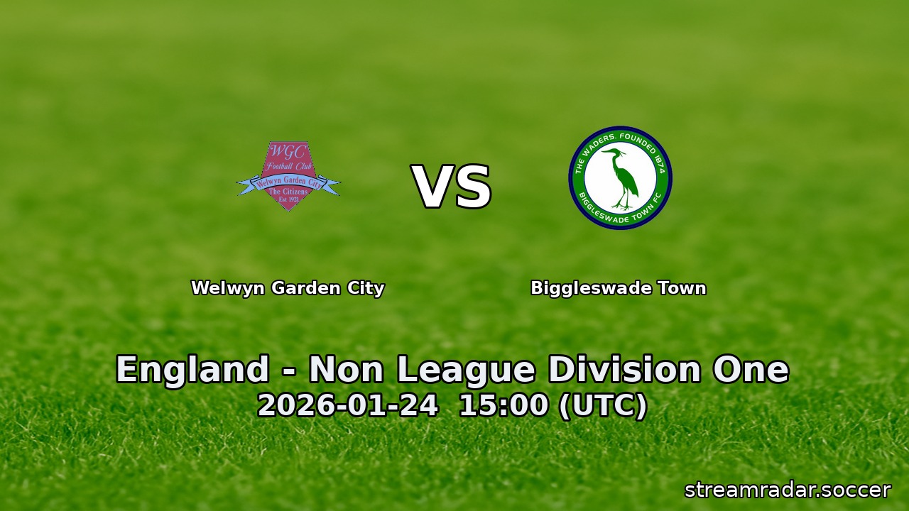 Welwyn Garden City vs Biggleswade Town