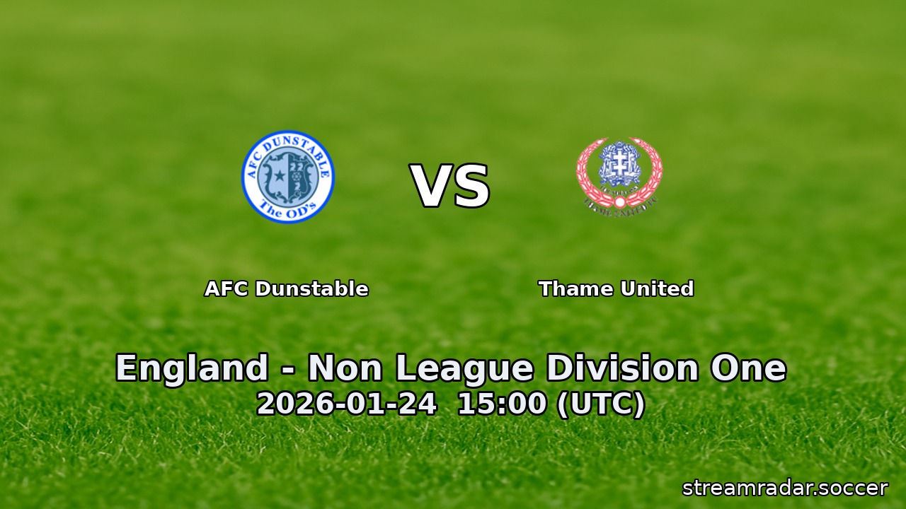 AFC Dunstable vs Thame United