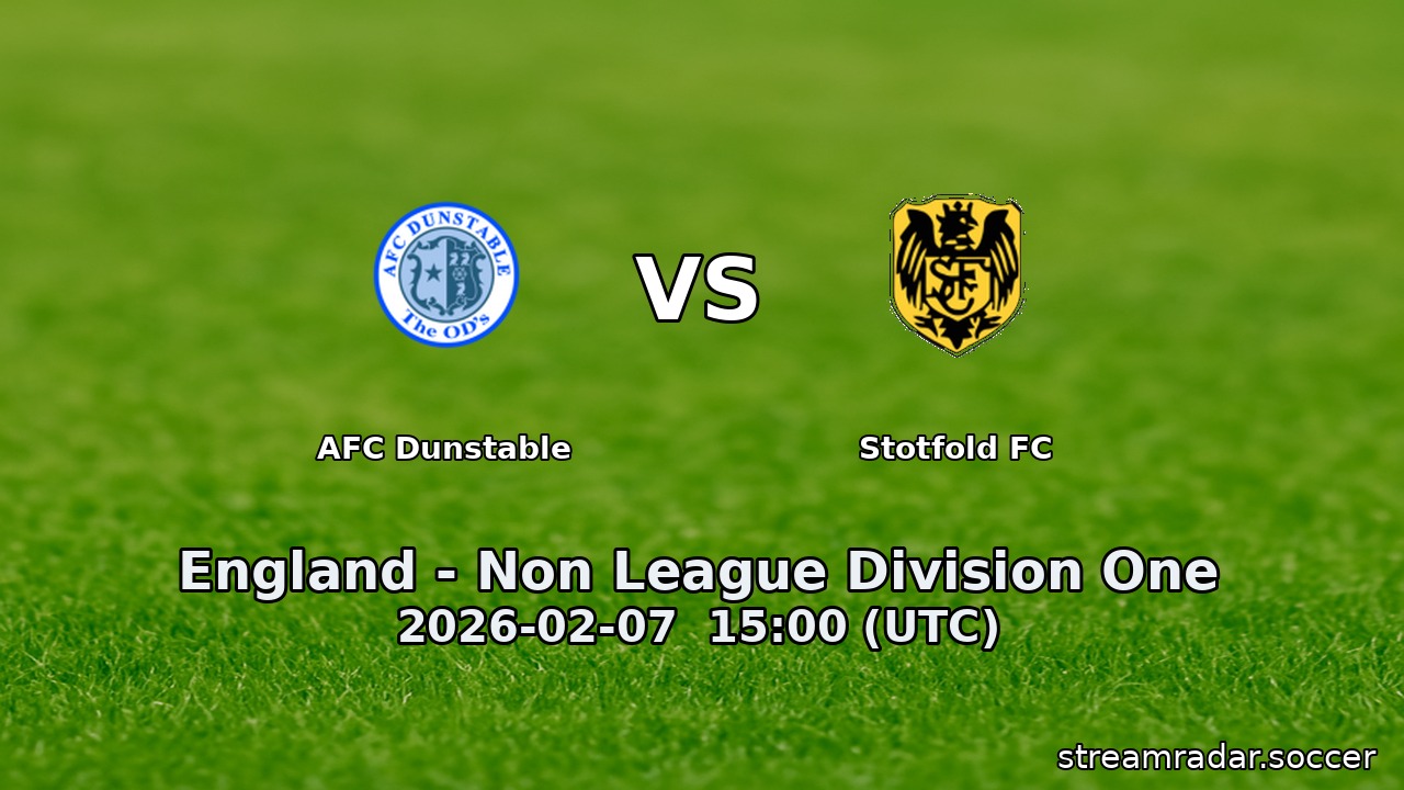 AFC Dunstable vs Stotfold FC