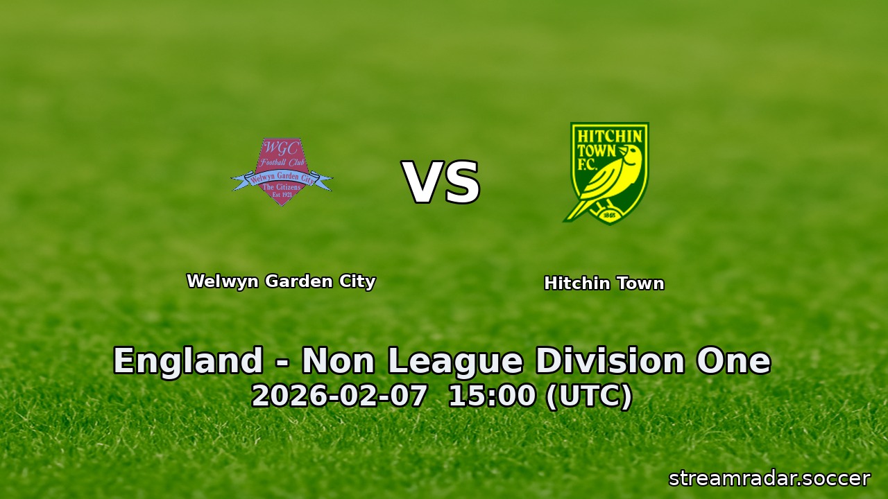 Welwyn Garden City vs Hitchin Town