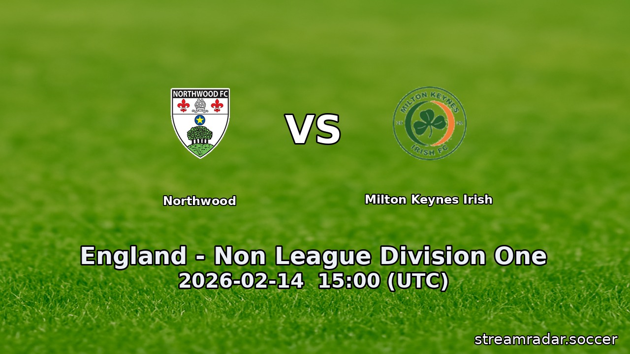 Northwood vs Milton Keynes Irish