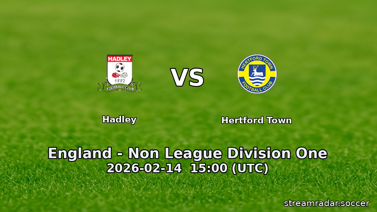 Hadley vs Hertford Town