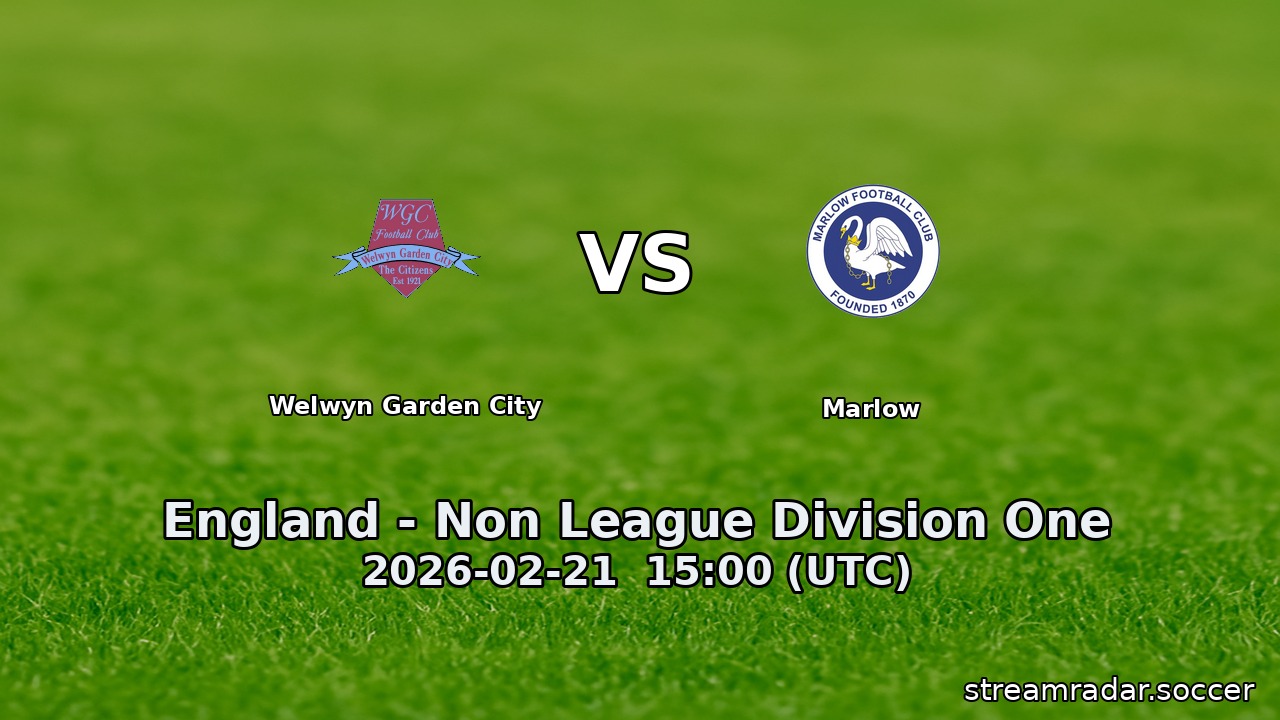 Welwyn Garden City vs Marlow