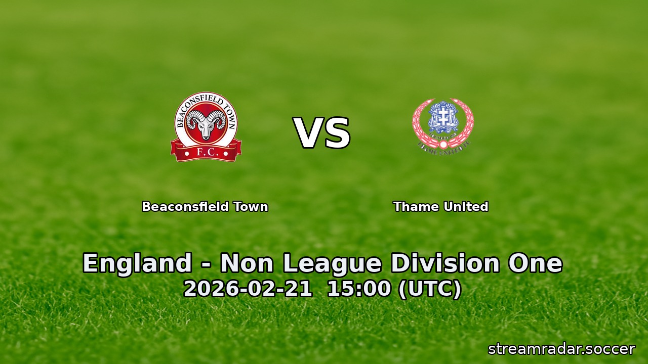 Beaconsfield Town vs Thame United