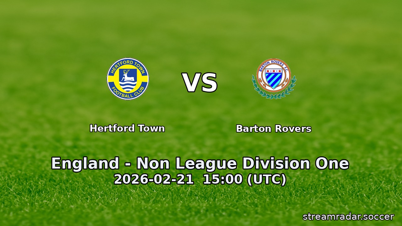 Hertford Town vs Barton Rovers