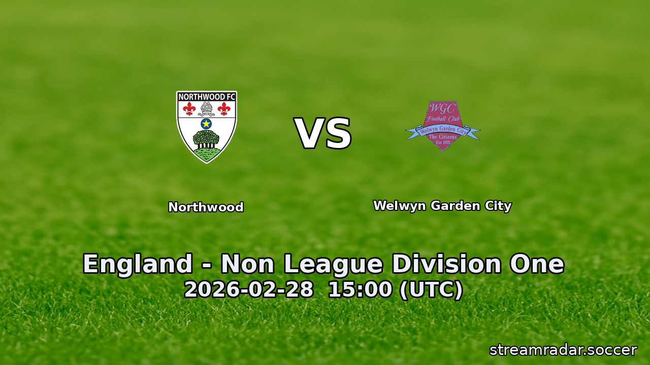 Northwood vs Welwyn Garden City