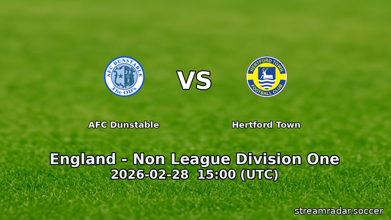 AFC Dunstable vs Hertford Town