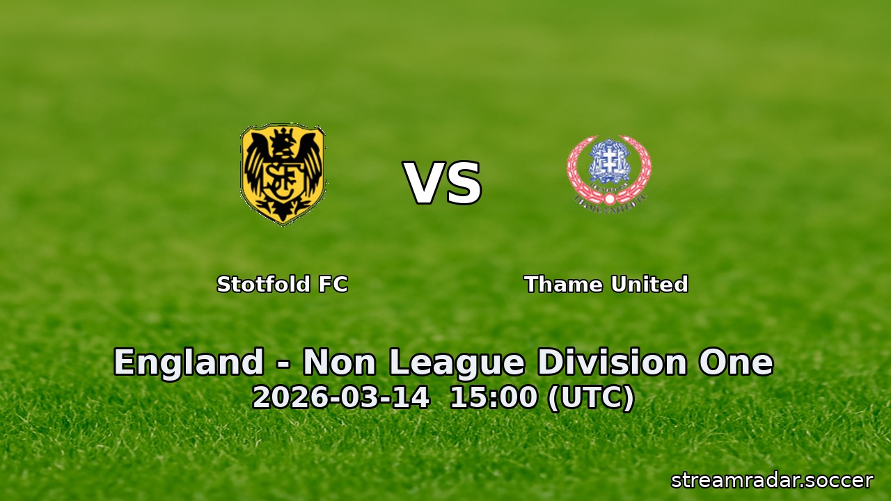 Stotfold FC vs Thame United