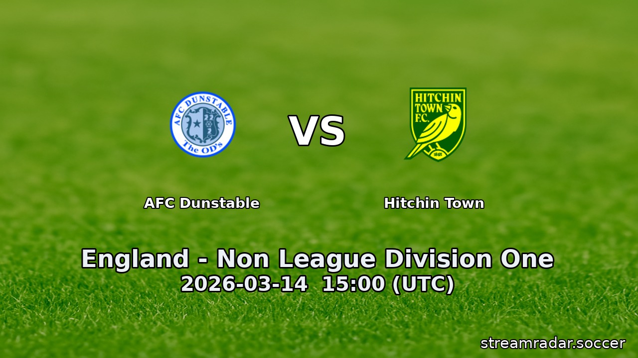 AFC Dunstable vs Hitchin Town