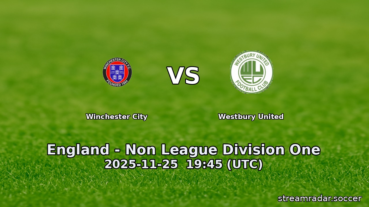 Winchester City vs Westbury United